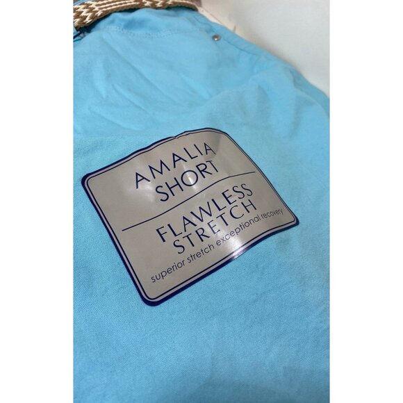 Bandolino Amalia Short Stretch Aqua Blue Womens Size 24  With Woven - Picture 7 of 16